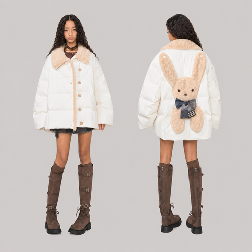 Cream Rabbit Coat