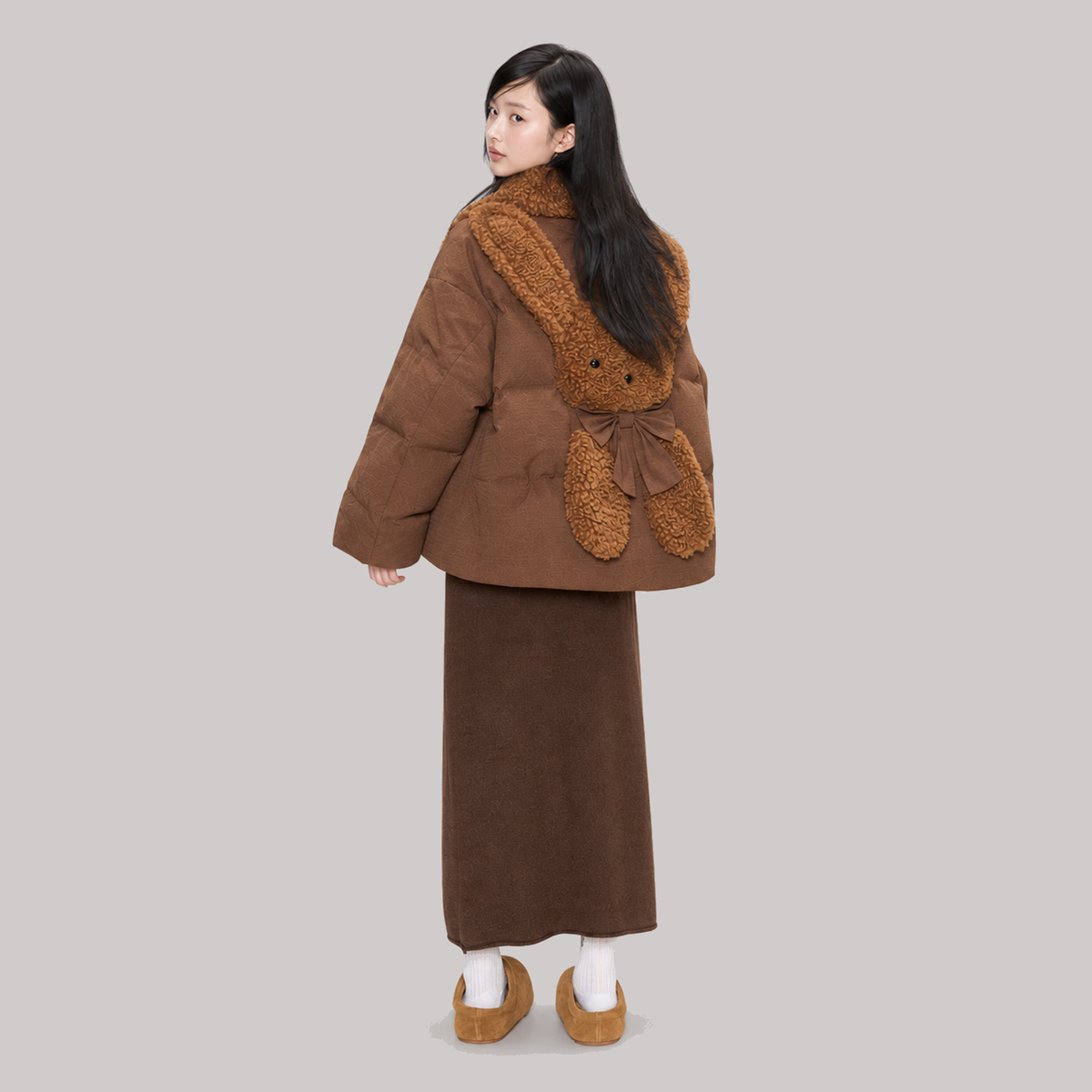 Mocha Teddy Puffer